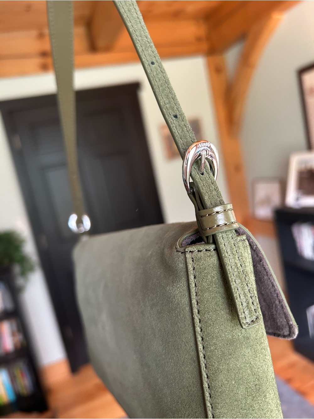 Staud Harlow Bag - Avocado Suede - Picture 12 of 15